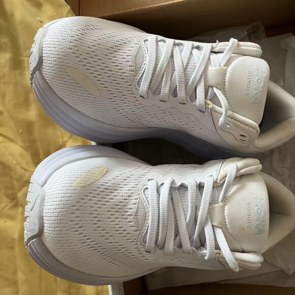 Hoka One One Bondi white running shoes - Picture 7 of 8